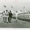 Brazil Participation - Armando Vidal (Commisioner General) reviewing troops with Colonel John J. O'Hare