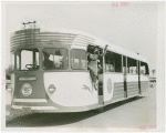 Buses - Greyhound Lines - Woman waving