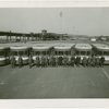 Buses - Greyhound Lines - Uniformed men in front of bus