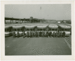 Buses - Greyhound Lines - Uniformed men in front of bus