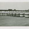 Buses - Greyhound Lines - Uniformed men in front of bus