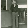 Buses - Greyhound Lines - Employee on microphone