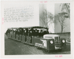 Buses - Greyhound Lines - Tractor Trains - Exposition staff on train