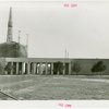 Business Systems and Insurance Building - Columns and Perisphere construction in view