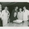 Canada Participation - W.D. Euler signs guestbook