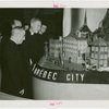 Canada Participation - Cardinal Rodrigue Villeneuve with Quebec City model