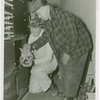 Cats - Two men rescue cat from electrical control room