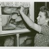 Children - Art Classes - Girl draws sign