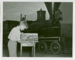 Children - Art Classes - Boy paints train