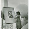 Children - Art Classes - Girl paints Trylon and Perisphere
