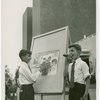 Children - Art Classes - Boy draws boy eating hotdog