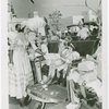Children - Crippled Children's Outing - Girl receiving lunch from Old New York actress
