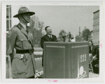 Chile Participation - Rudolpho Michels (Commissioner General to Fair) speaking at dedication