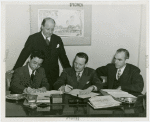 China Participation - Contract signing with Edward Roosevelt, Julius Holmes and members of the American Bureau for Medical Aid to China
