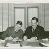 Chrysler Corp. - K.T. Keller and Grover Whalen signing contract