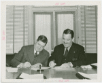 Chrysler Corp. - K.T. Keller and Grover Whalen signing contract