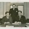 Chrysler Corp. - K.T. Keller, William L. Cost and Grover Whalen at contract signing