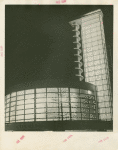 Chrysler Corp. - Buidling detail at night