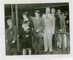 Connecticut Day - Raymond Baldwin with family and officials entering Fair