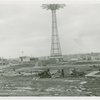 Construction - Site of American Jubilee with Parachute Jump in background