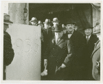 Construction - Ceremonies and Events - Fiorello LaGuardia at cornerstone laying ceremony