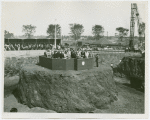 Construction - Ceremonies and Events - Officials and band at Theme Center groundbreaking