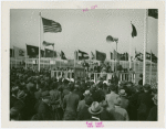 Construction - Ceremonies and Events - Grover Whalen giving speech to crowd at ceremony