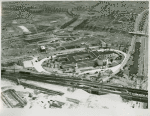 Construction - Aerial view of site with Administration Building