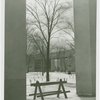 Consumers Building - View of snow-covered court