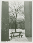 Consumers Building - View of snow-covered court