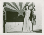 Contests - Woman posed in front of Arizona flag