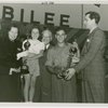 Contests - Super Girl and Super Man contest winners with Morris Gest, Lucy Monroe, Harvey Gibson and Ray Middleton