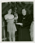 Contests - Super Girl contest winner with Lucy Monroe