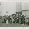Contests - Women waiting to claim prize dresses