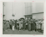 Contests - Women waiting to claim prize dresses