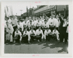 Contests - Waiters with trays of beer in contest