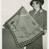 Contests - America through the Needle's Eye - Woman with embroidered tapestry