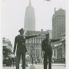 Contests - Barbershop Quartets - Member Kansas City, Missouri Police Department Quartet directing traffic with New York City police officer