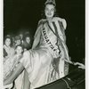 Contests - Beauty - Typical Miss New York - Miss Manhattan on float in Mardi Gras parade