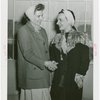 Contests - Coffee Making - Winner shaking hands with Carmen Miranda