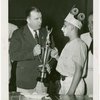 Contests - Doughnut - Randolph Jennings giving trophy to winner
