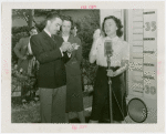 Contests - Hay Fever - Woman sneezing while man and woman judge