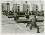 Contests - Parks Department - Wood sawing contest contestants
