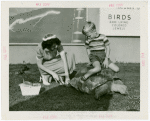 Contests - Turtle Derby - Boy on winning tortoise receiving manicure