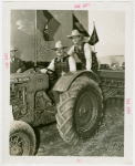 Continental Baking Co. - Grover Whalen and Basil Rathbone on tractor
