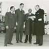 Court of Peace - Stamp ceremony including R.R. Wright (President, Negro Bankers Association of America)
