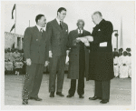 Court of Peace - Stamp ceremony including R.R. Wright (President, Negro Bankers Association of America)