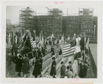Court of Peace - Dedication - Folding chairs and flags
