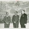 Cuba Participation - José Menendez-Menendez (Havana University), José Vila and Charles C. Green in front of map