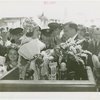 Czechoslovakia Participation - Fiorello LaGuardia receives bouquet